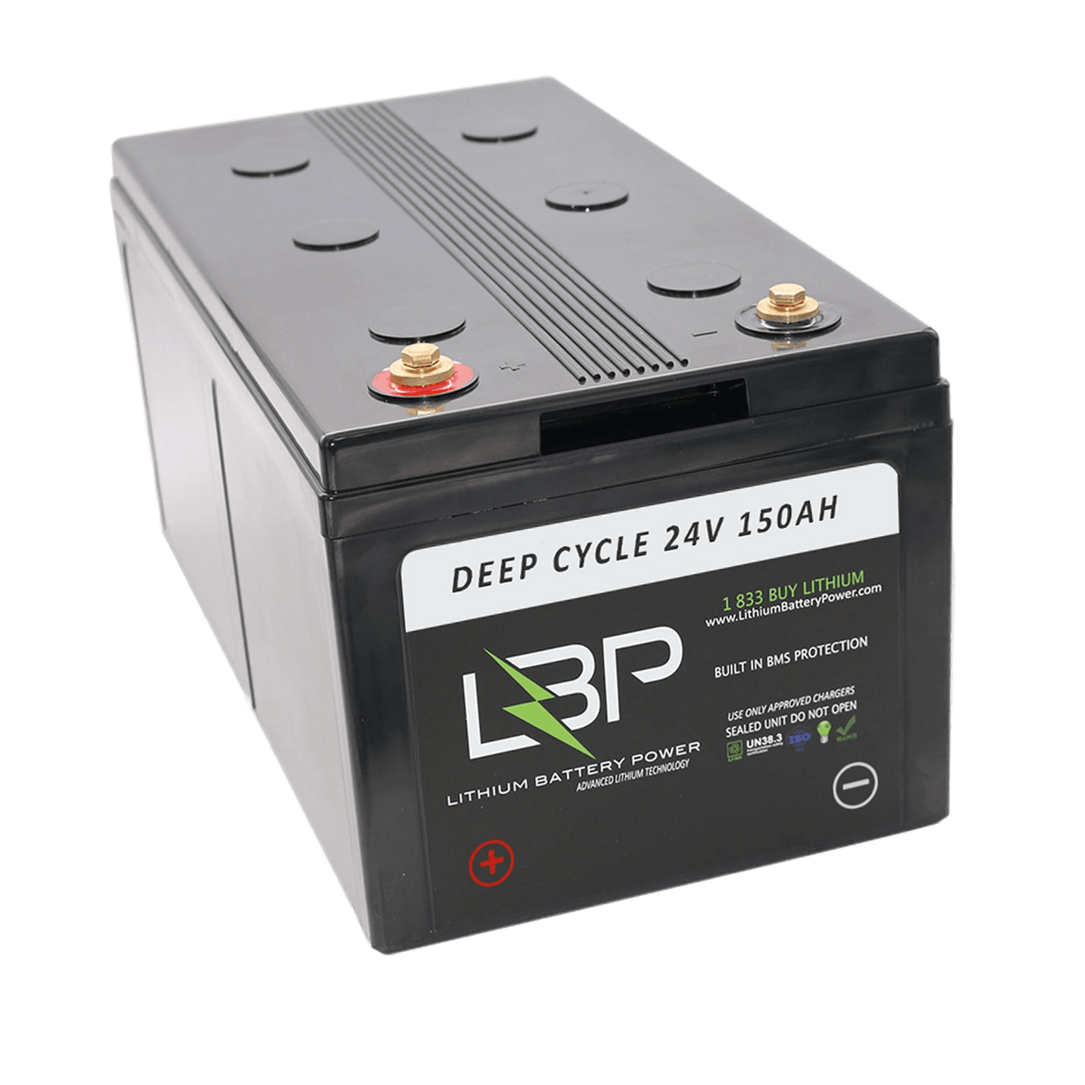 The Upgraded 24V 150A Lithium Battery Has Built-In BMS And