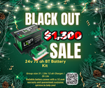 Black Out Sale 24v 75 ah BT Battery Kit