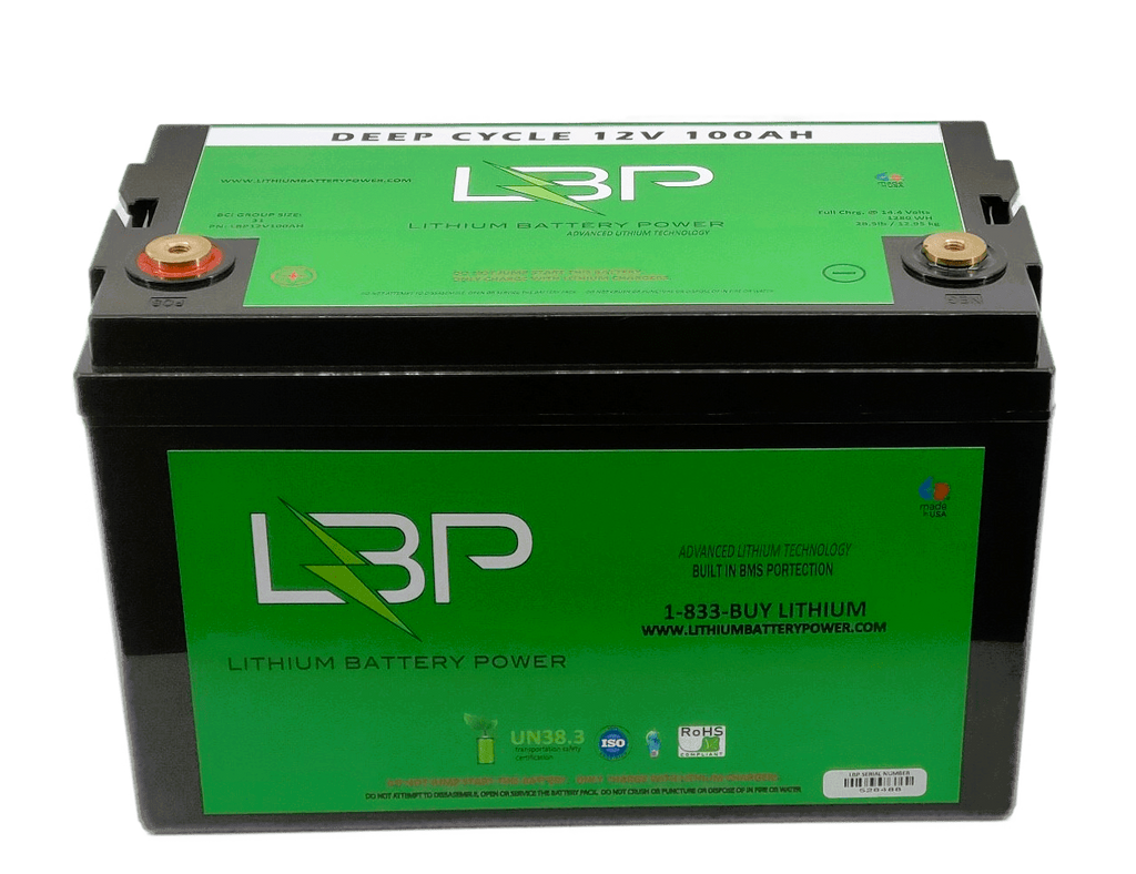 DL 12V 100Ah LiFePO4 Deep Cycle Lithium Battery for Trolling Motor